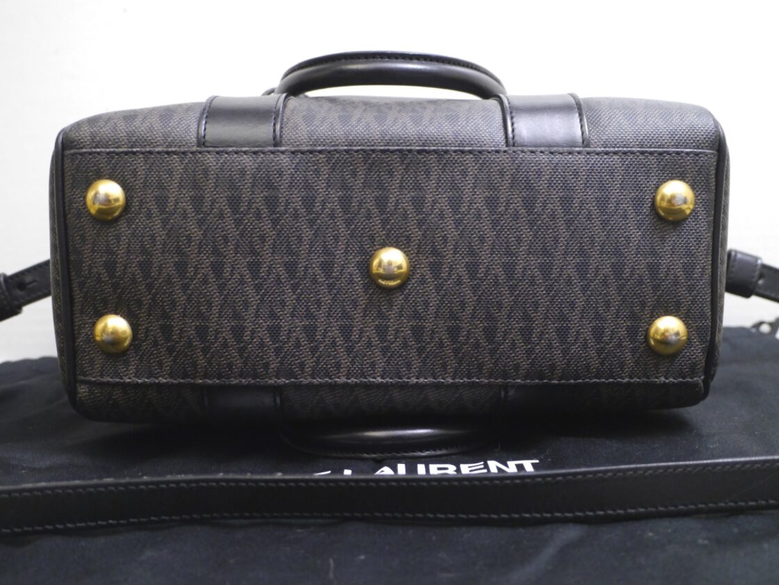 レア◇SAINT LAURENT PARIS サンローラン ベイビーダッフル モノグラム 
