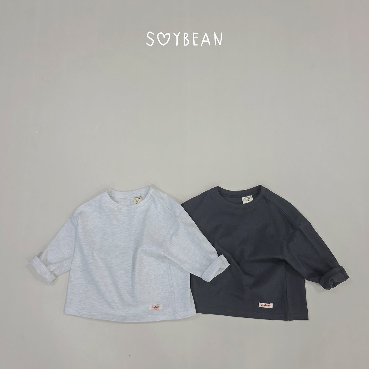 韓国子供服 / 26Autumn / soybean / レイヤード Tシャツ / キッズ服 / ジュニア服 / 秋服 *XS~JL*