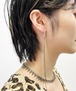 Vintage 925 Silver Super Long Fringe Pirced Earrings Made In Hungary
