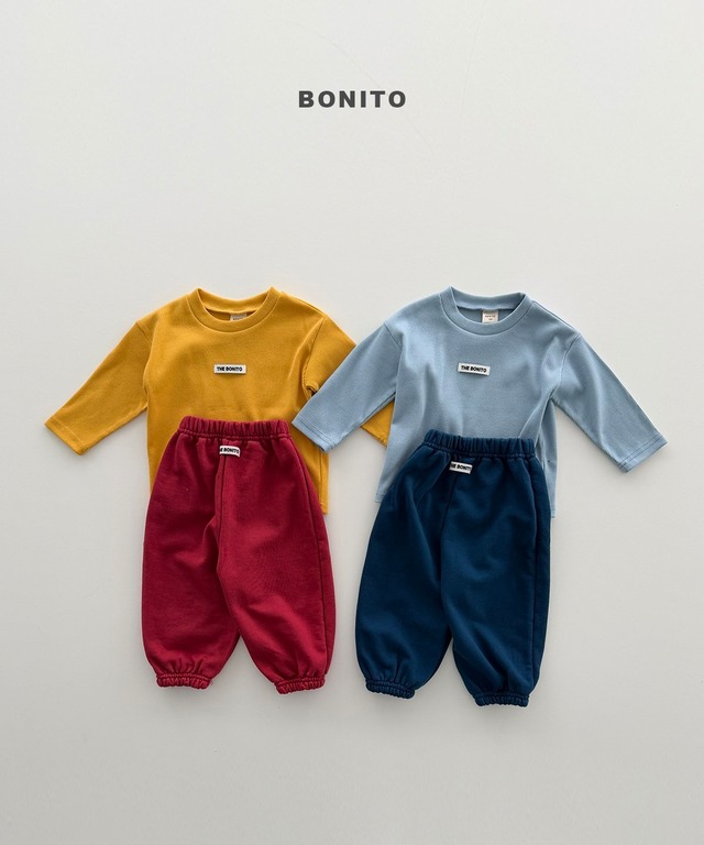 【ﾉﾍﾞﾙﾃｨ＆送料無料】Ribbed Jogger Set / bonito