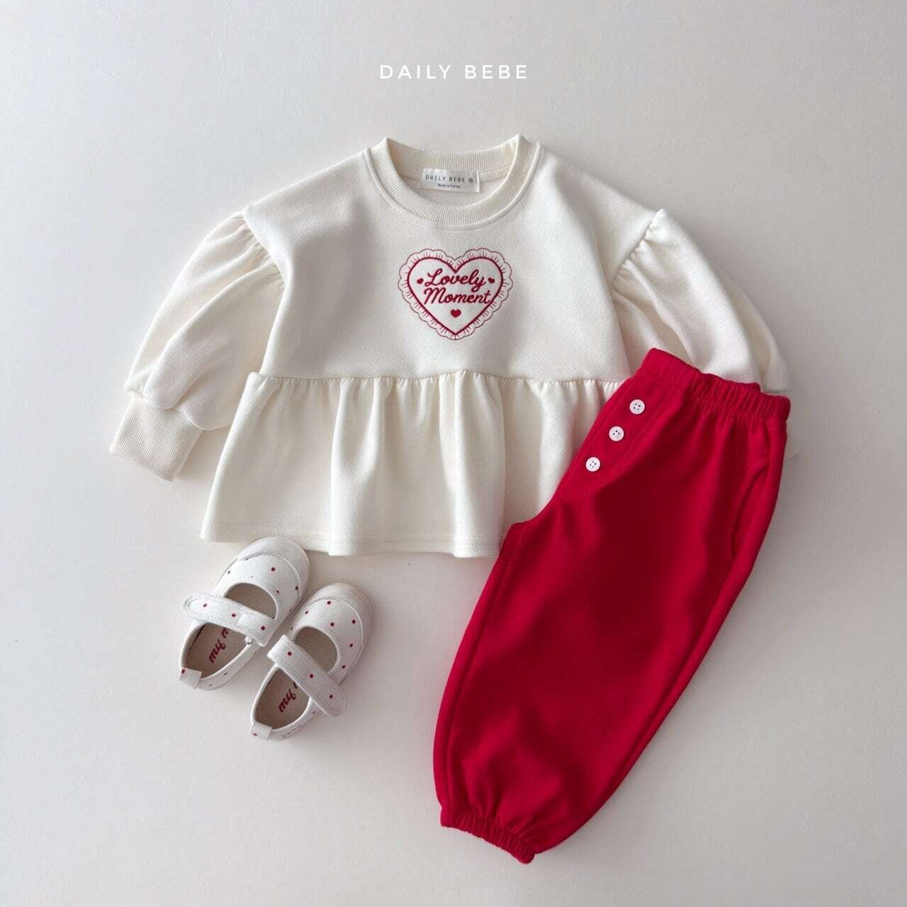 【取寄】Dailybebe ラブリーモーメントT｜秋服｜韓国子供服｜26/AT