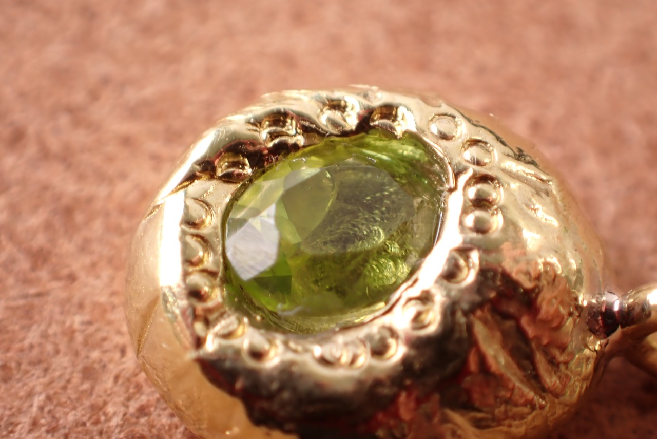 トルマリンペンダントトップ ブラス(真鍮) [D11‐91]