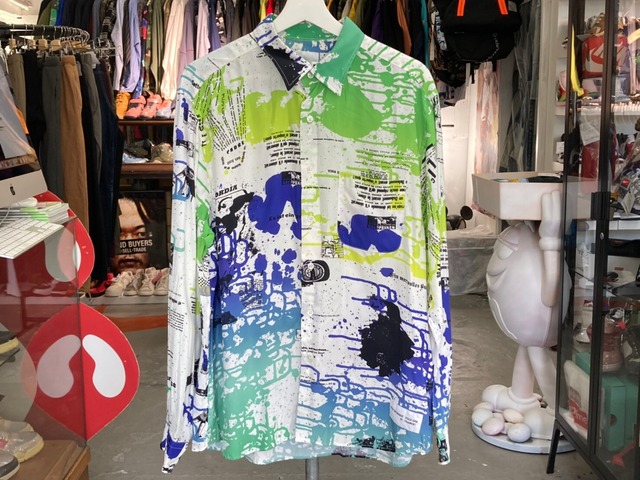 uniform experiment ASGER JORN : ‘FIN DE COPENHAGUE’ / BIG REGULAR COLLAR SHIRT 3 WHITE 75KE5858