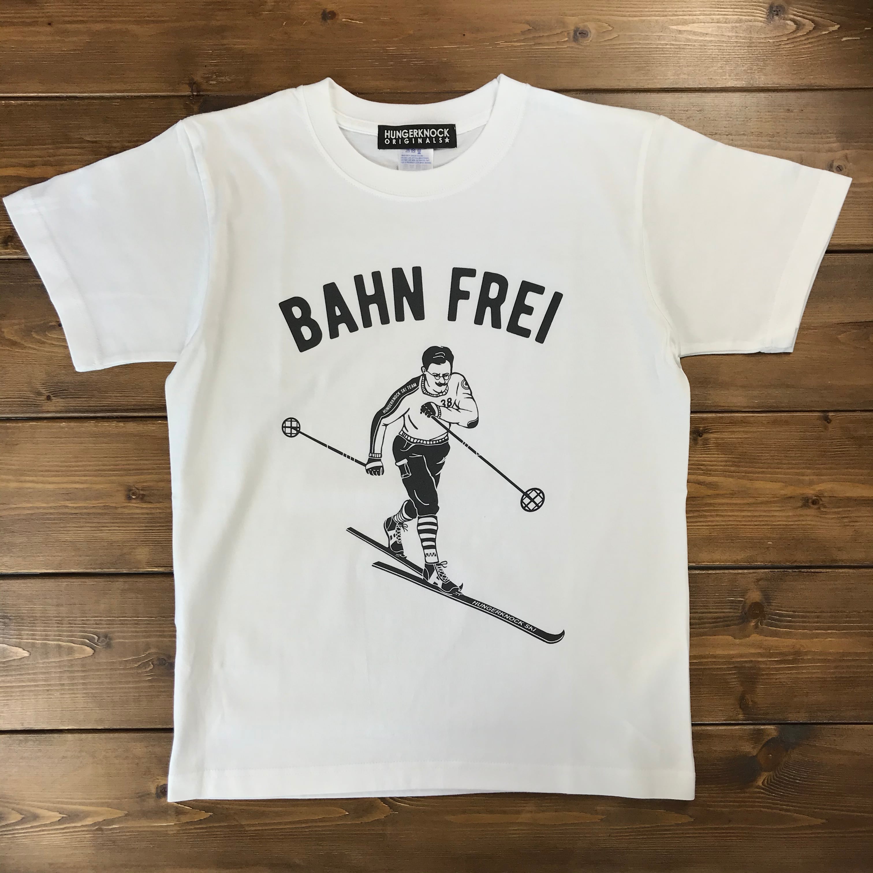 BAHN FREI Tee / white | HUNGERKNOCK ORIGINALS