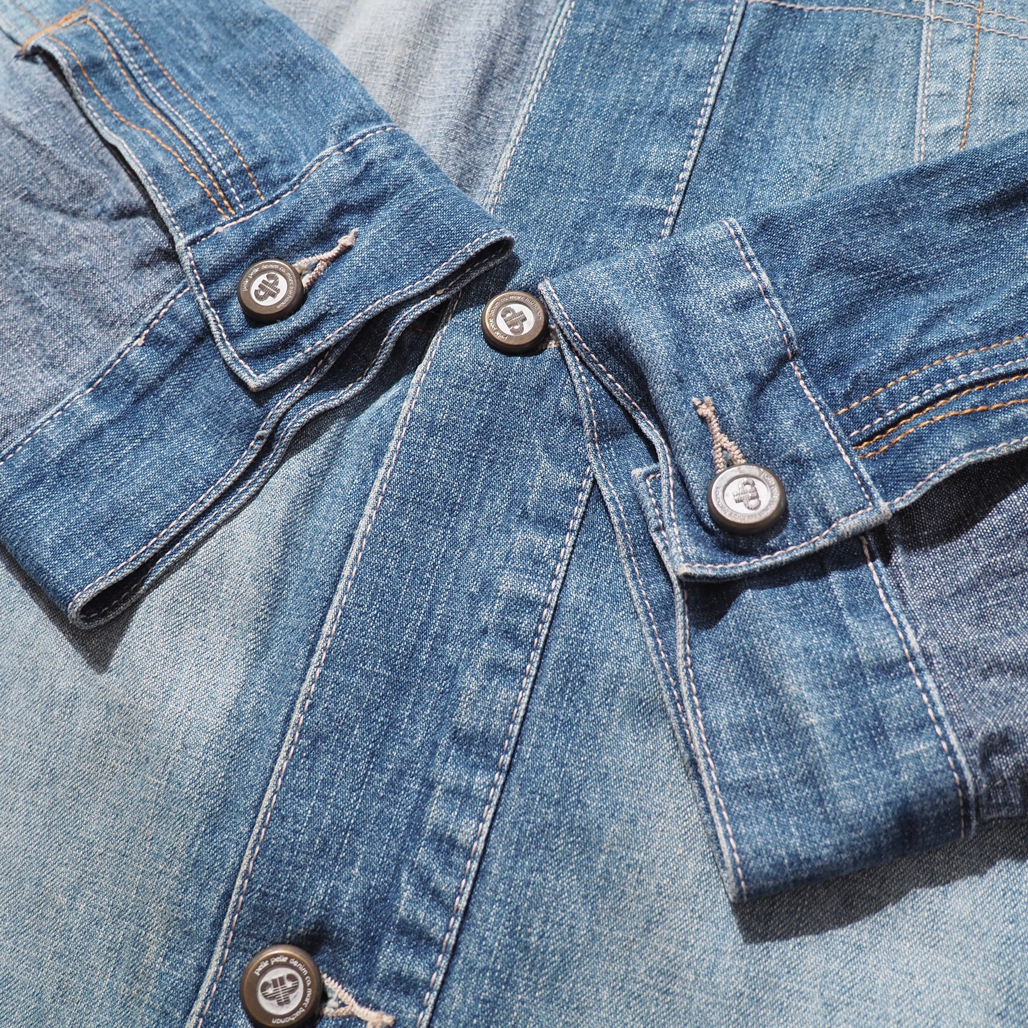 1990s " pellepelle " Special Rebuiling Over silhouette vintage Denim jacket