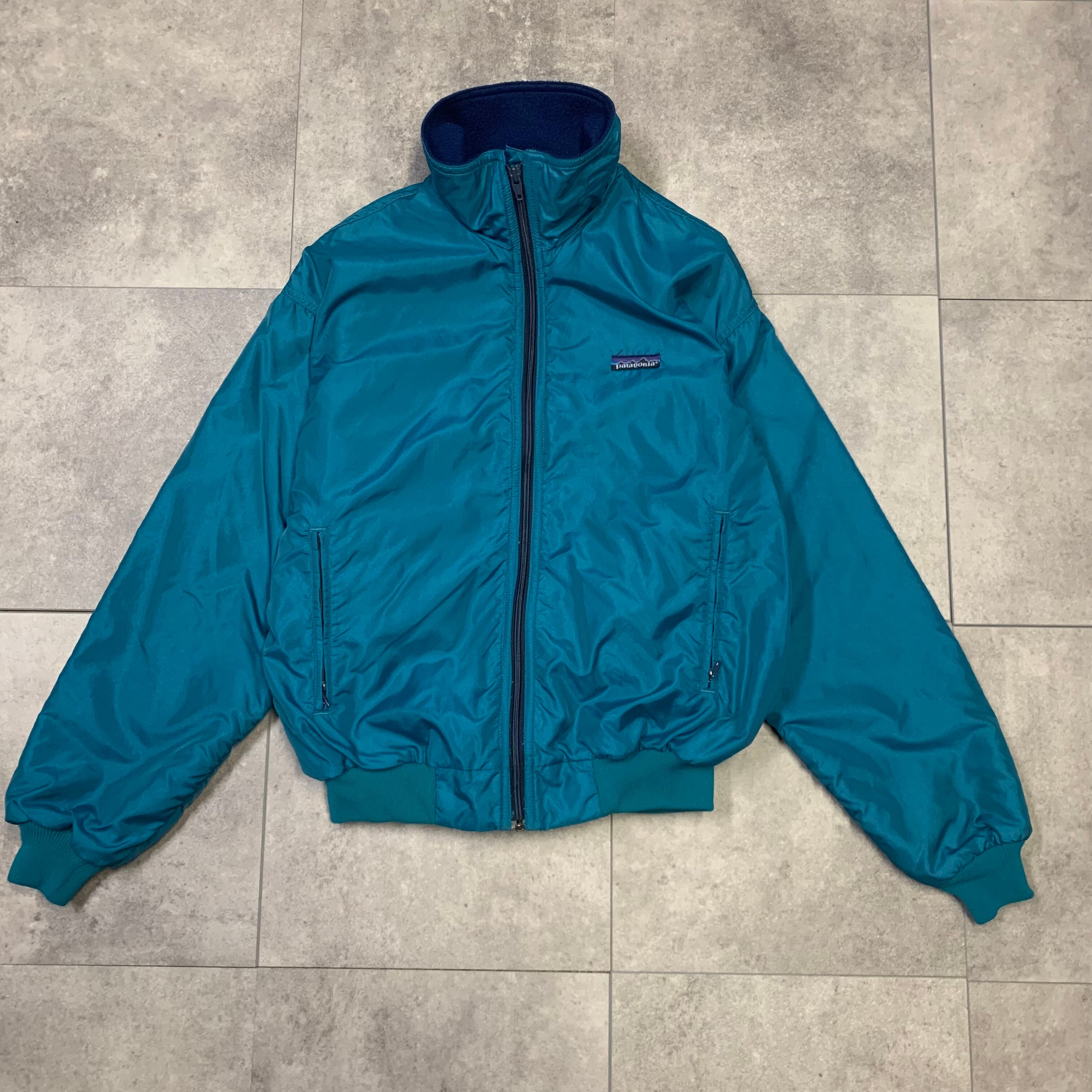 80s USA製 パタゴニア シェルドシンチラジャケット ナイロン 