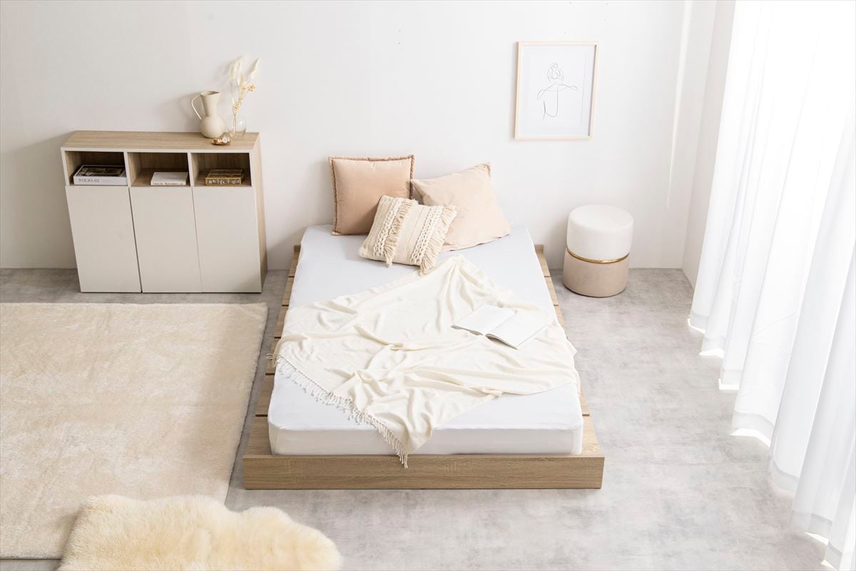 【tak】ベッド g78638]【セミダブル】Tak コンセント付きすのこベッド