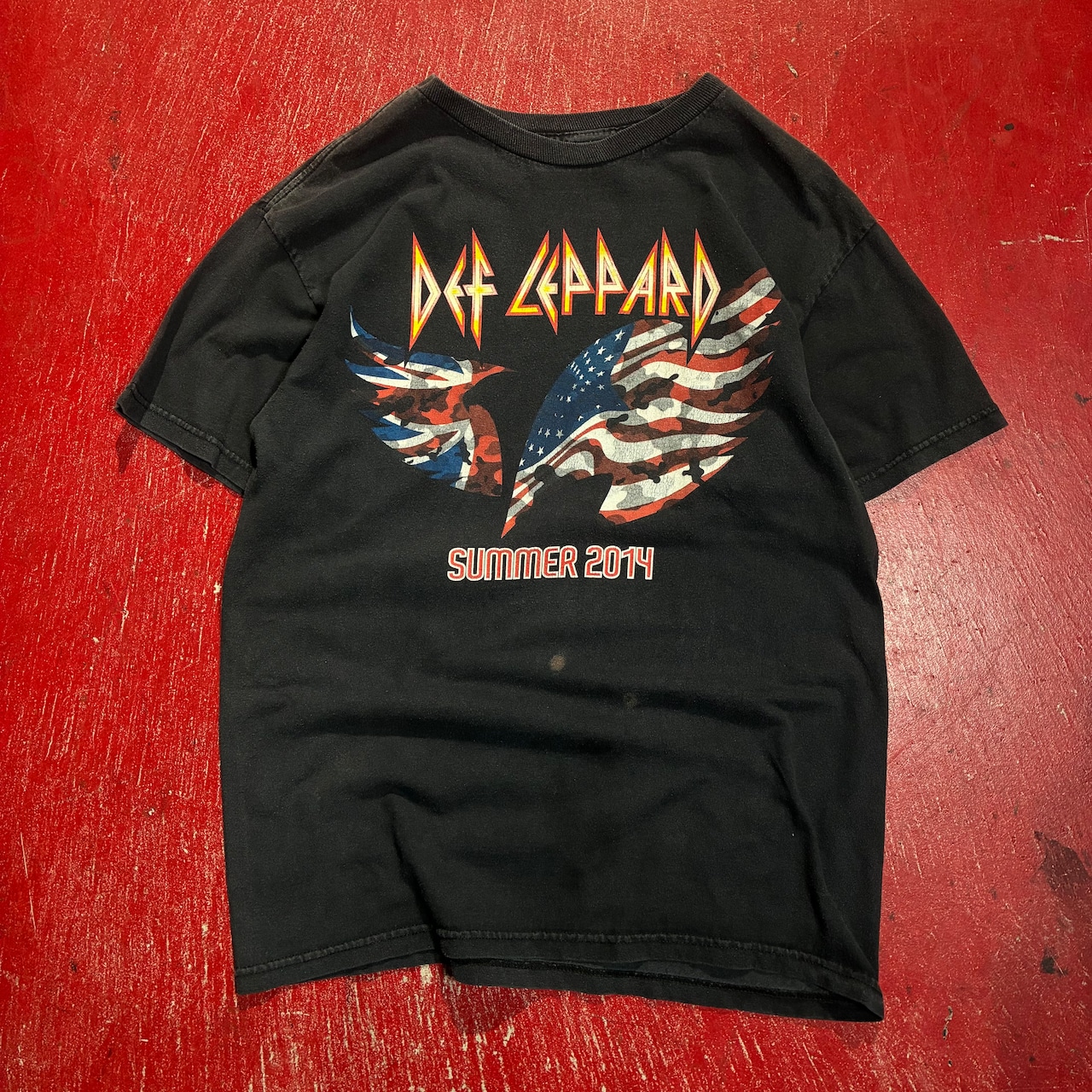 MEXICO製 ALSTYLE DEF LEPPARD 2014s tour バンドTシャツ デフレパード
