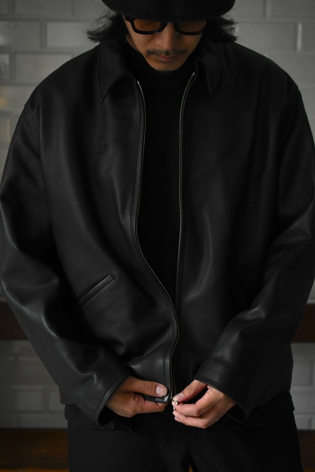 A.PRESSE / Leather Sports Jacket