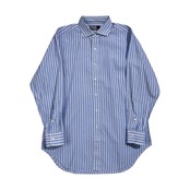 90s 00s Polo by Ralph Lauren ポロ ラルフローレン ストライプ 長袖 ワイシャツ ドレスシャツ サイズ 42-82 /ブルー×ホワイト×ピンク メンズ ビンテージ