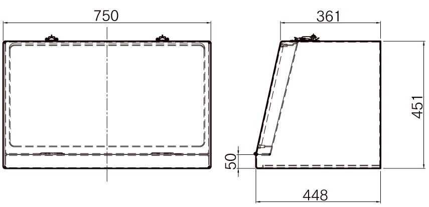 FRP工具箱【FK-750A　黒】