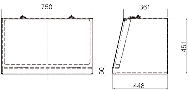 FRP工具箱【FK-750A　黒】