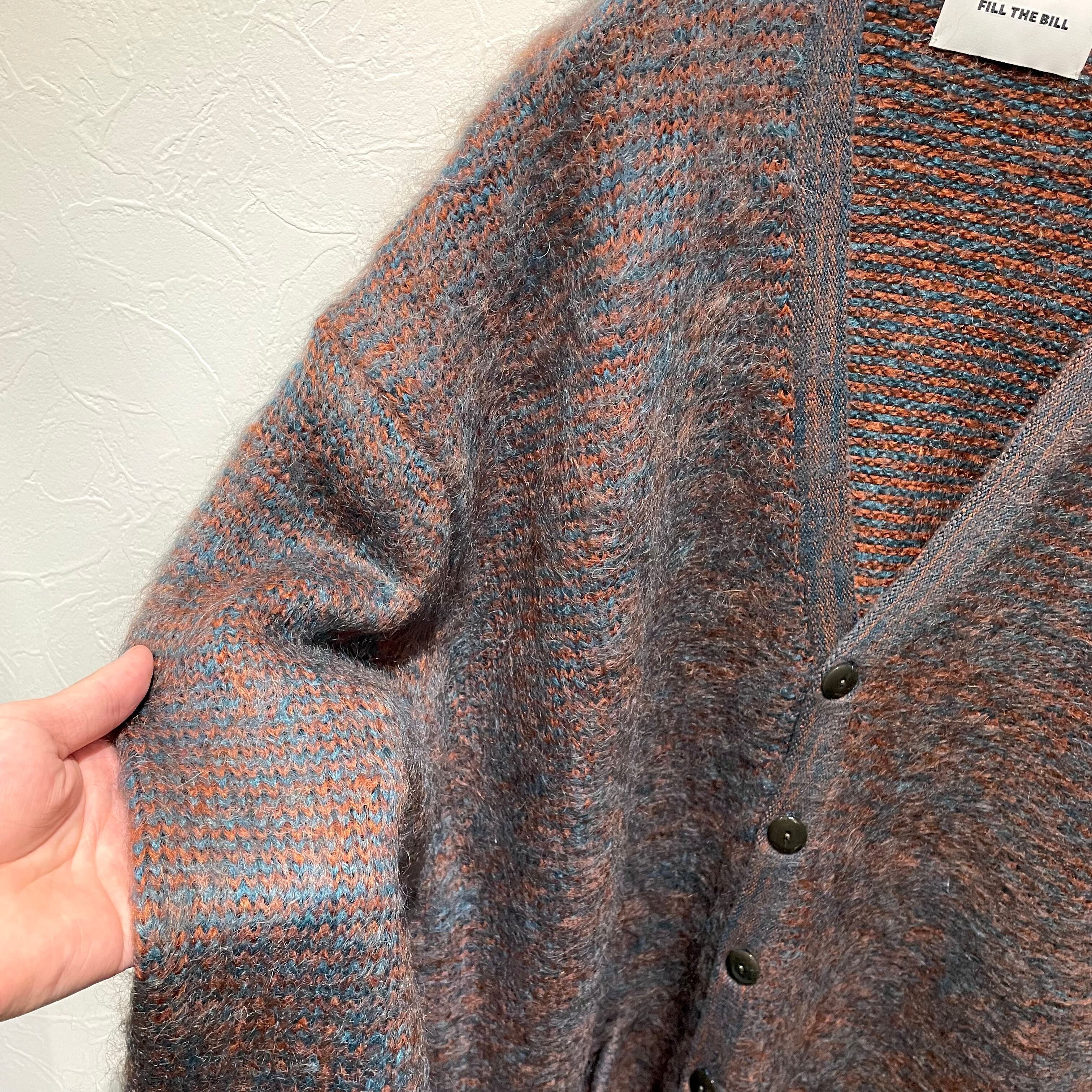 FILL THE BILL】MOHAIR CARDIGAN (ORANGE x GREEN) | HEIGHTS Online Store