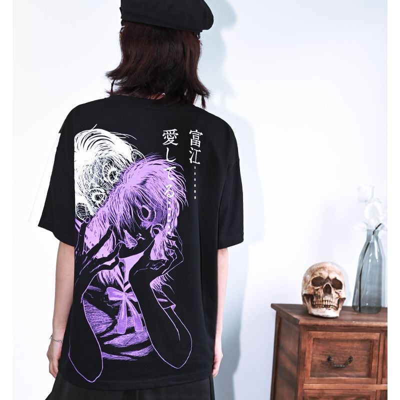 レア 伊藤潤二 富江 フリフリ ホラー ゴスロリ風 シャツ ヴィジュアル系 レア 伊藤潤二 富江 フリフリ ゴスロリ風 シャツ - メルカリ