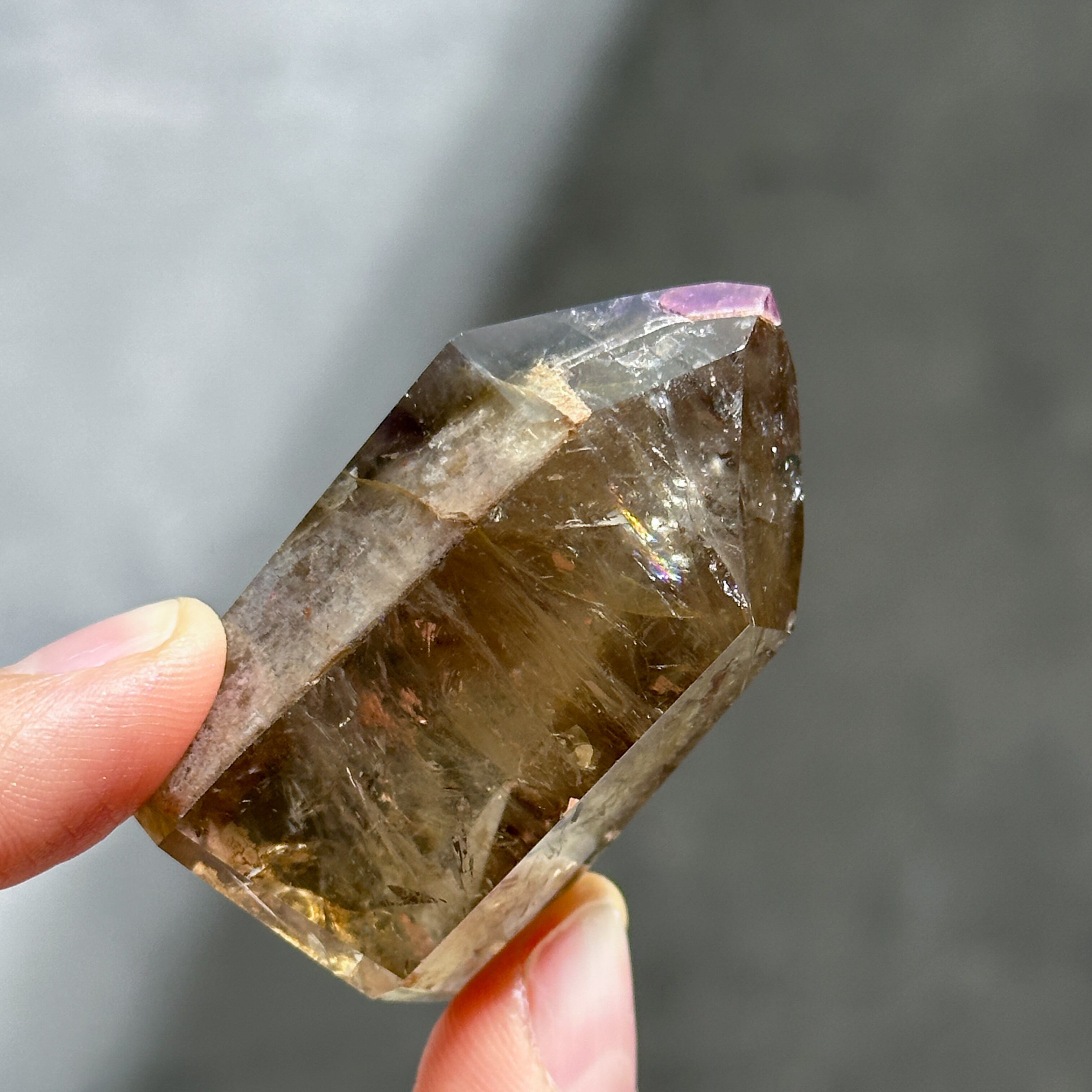 ゴイアス州クリスタリーナ産ドリームコートシトリン フリーフォーム33◇ Dreamcoat Citrine ◇天然石・パワーストーン