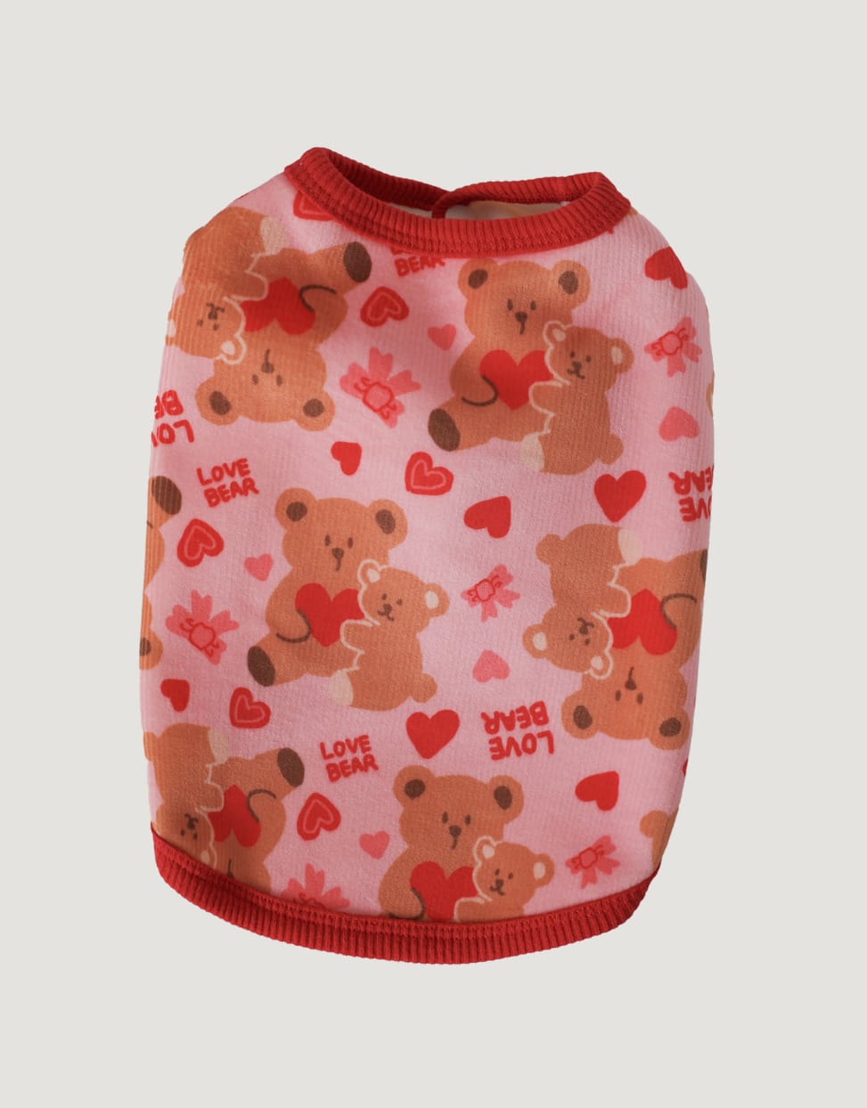 予約【cote a cote】Love Bear Boodle Boodle Vest (Pink)