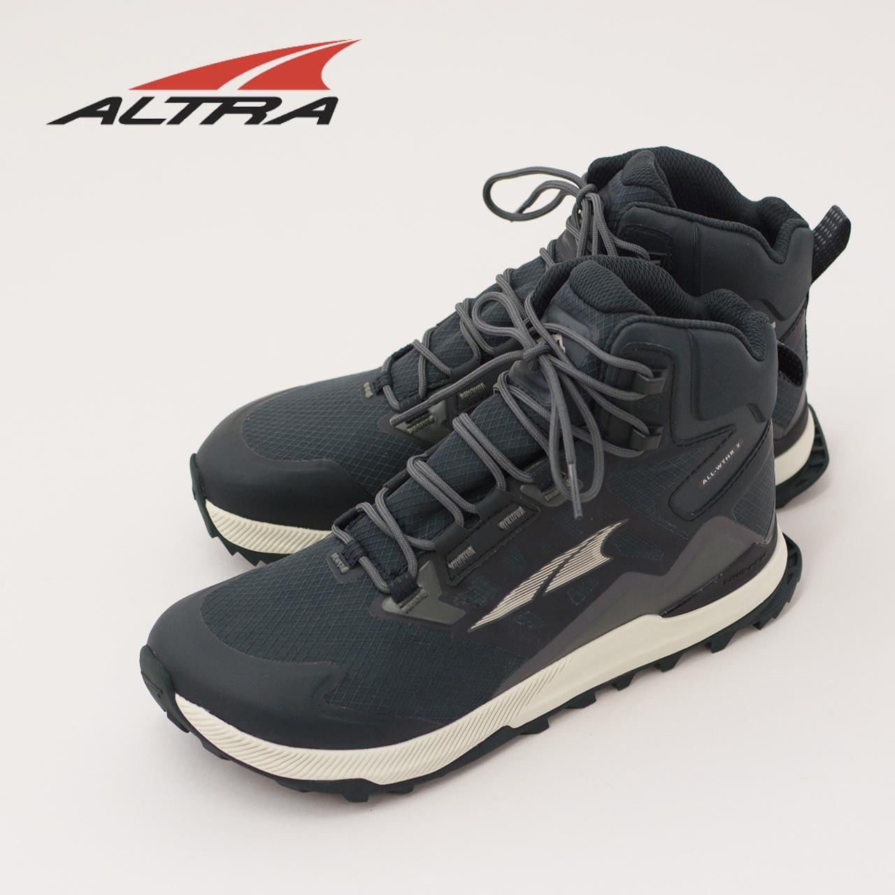 MENs 29.0cm  アルトラ ローンピーク オールウェザー ミッド Lone Peak ALL-WTHR Mid eVent 防水 トレッキングシューズ ファストパッキング ALTRA AL0A4VQH ブラック系