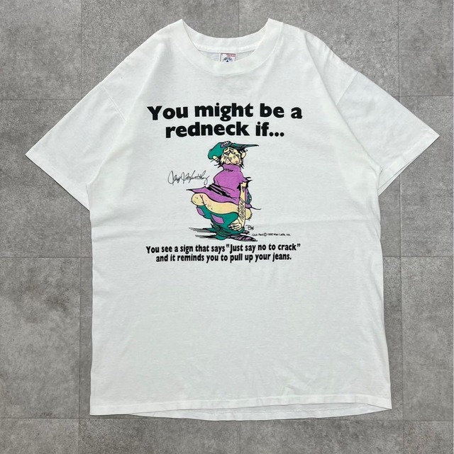 90s USA製　ジョークT エロT ビンテージ　半袖　シングルステッチ 古着