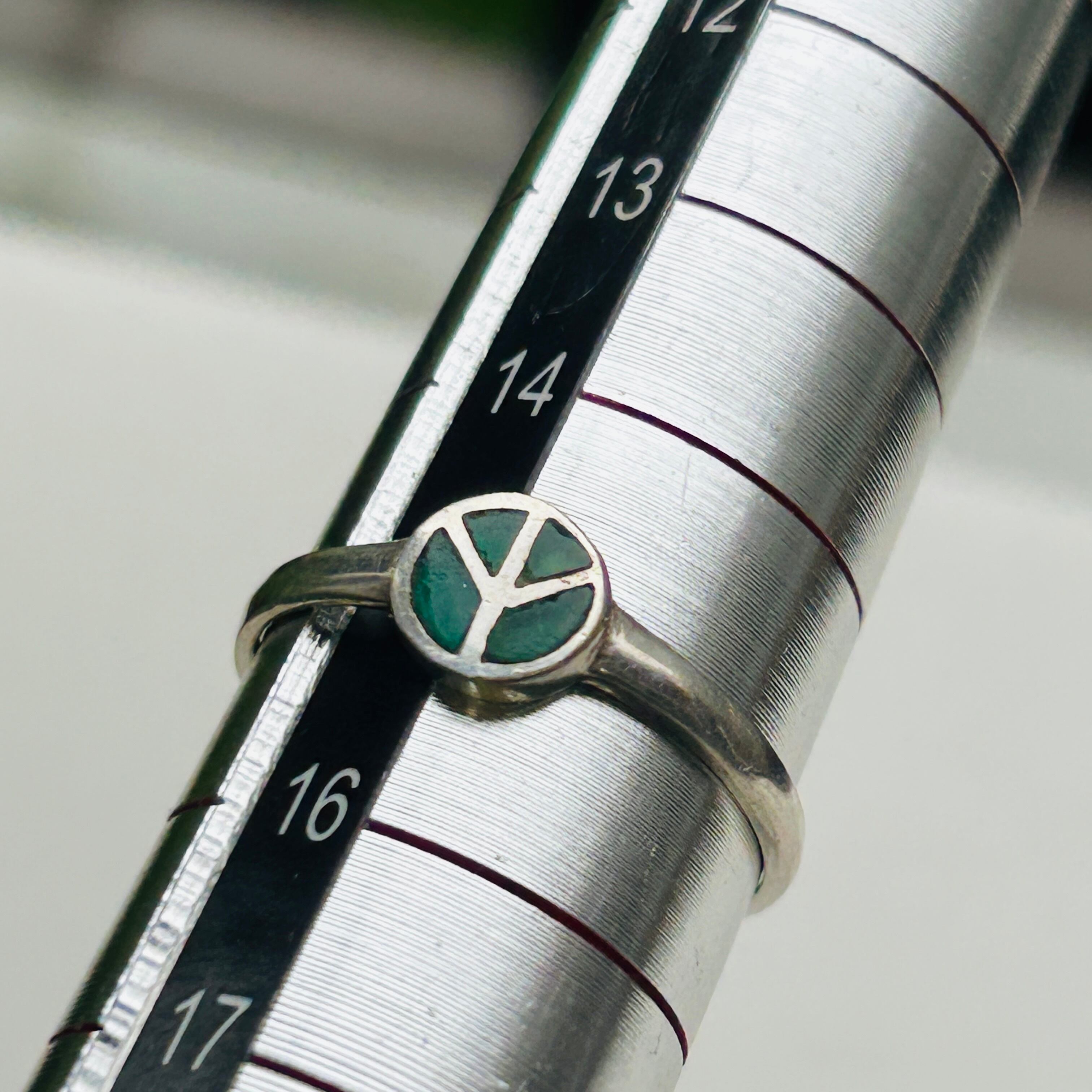 15号】フランスシルバー925 PEACEリング（バラ売り） | Milo Antiques