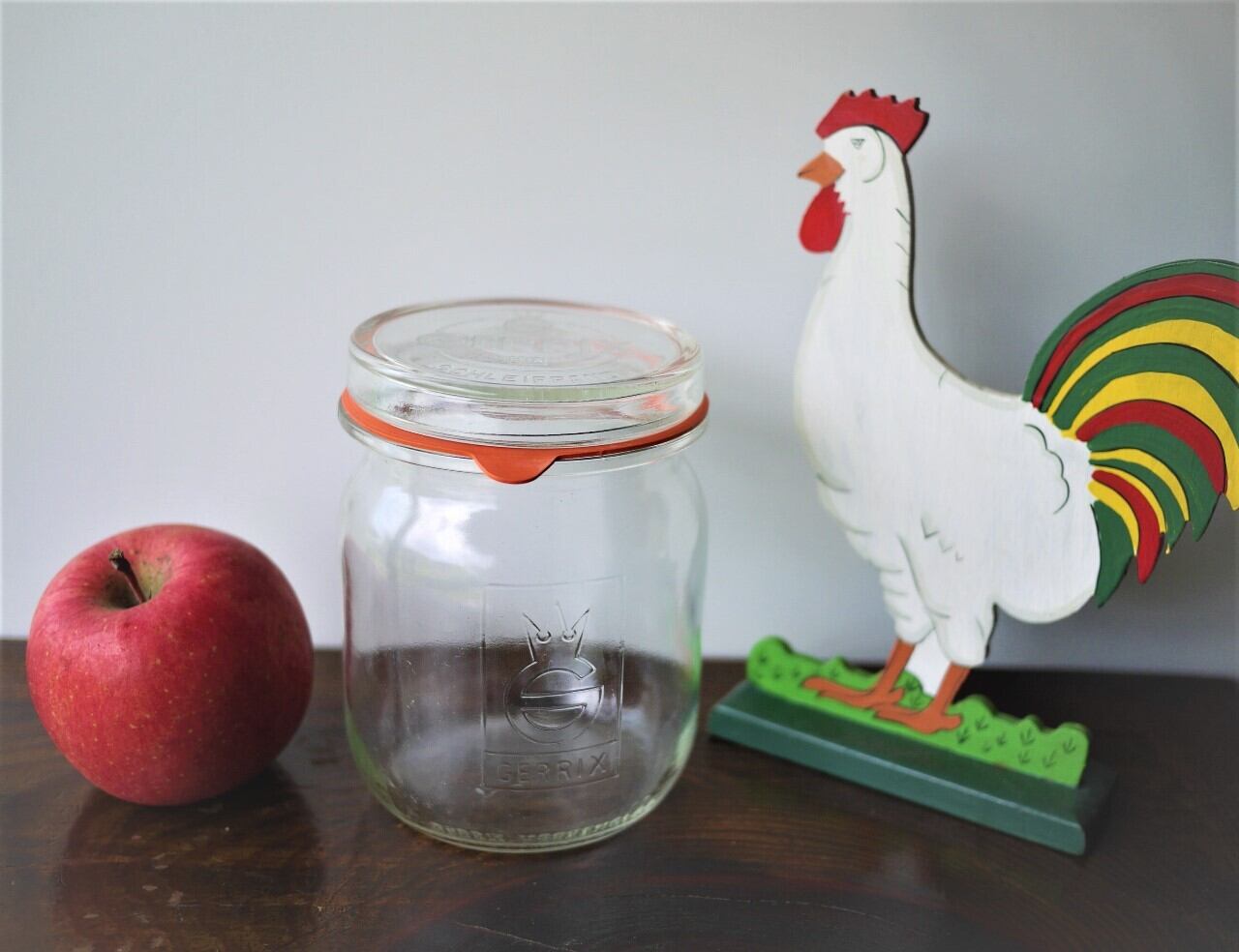 ドイツ Gerrix ヴィンテージ ガラス保存容器 メイソンジャー キャニスター 西ドイツ