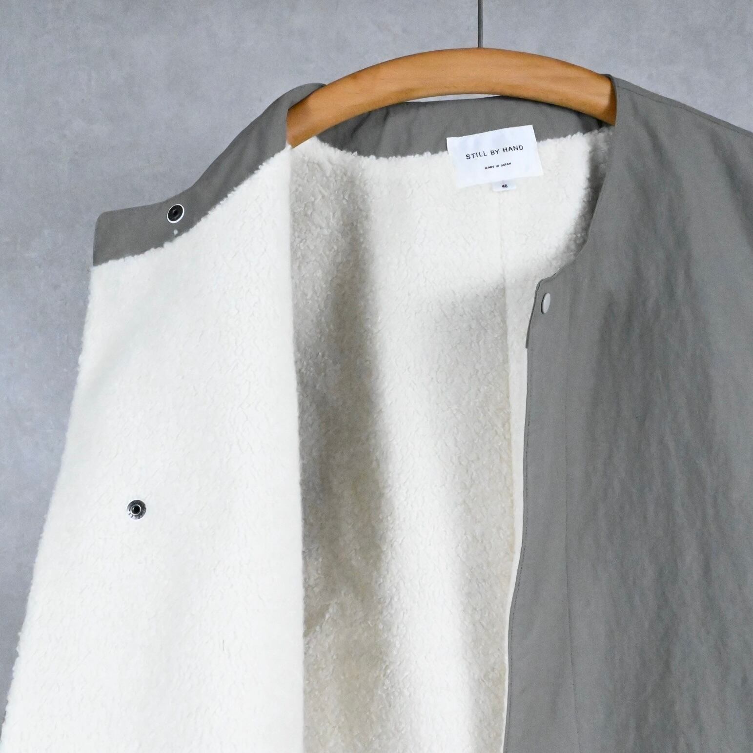 25AW》【STILL BY HAND】NYLON BOA VEST スティルバイハンド ナイロン