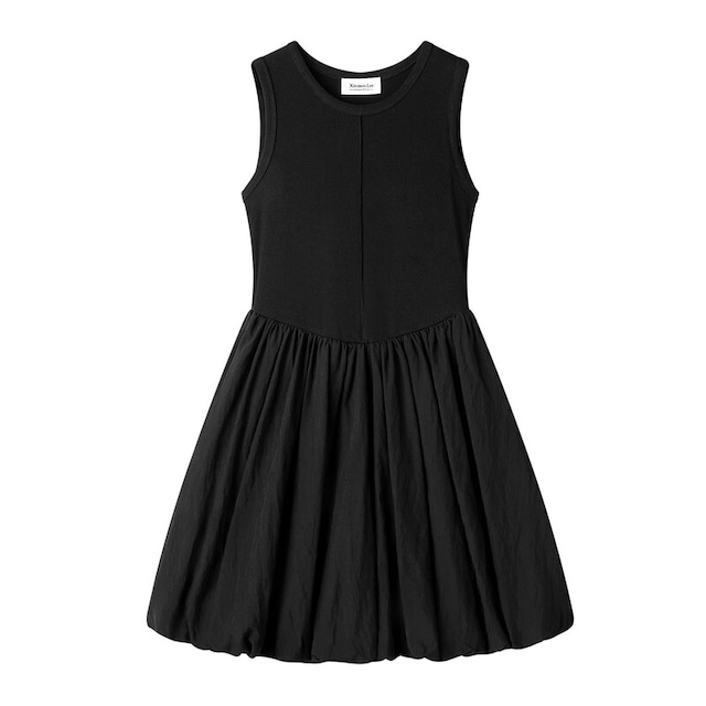 Balloon flare mini dress　M3798