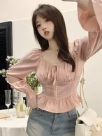 春カラー ペプラムトップス G104CT0149