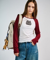 Dog & LOVERS ラグランスリーブ L/S Tシャツ (BURGUNDY) CQ-49069