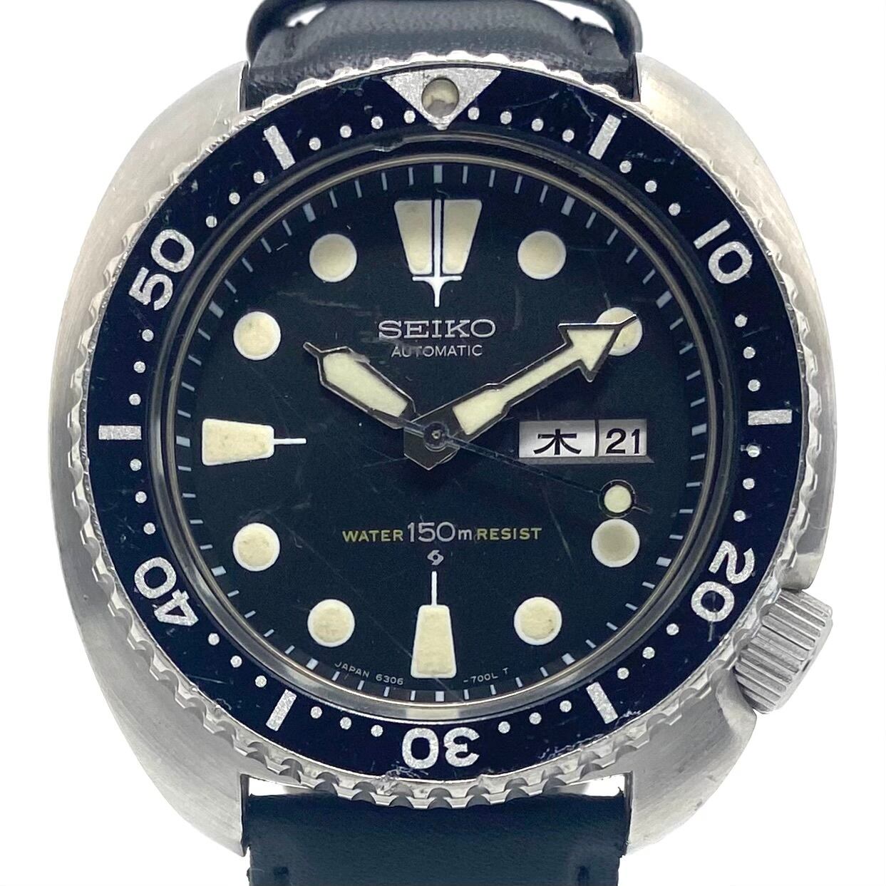 S*Y様 SEIKO セイコー サードダイバー 6306-7001 自動巻き式腕 JA-1680| セイコー サードダイバー 150m 6306-7001 両方向回転ベゼル