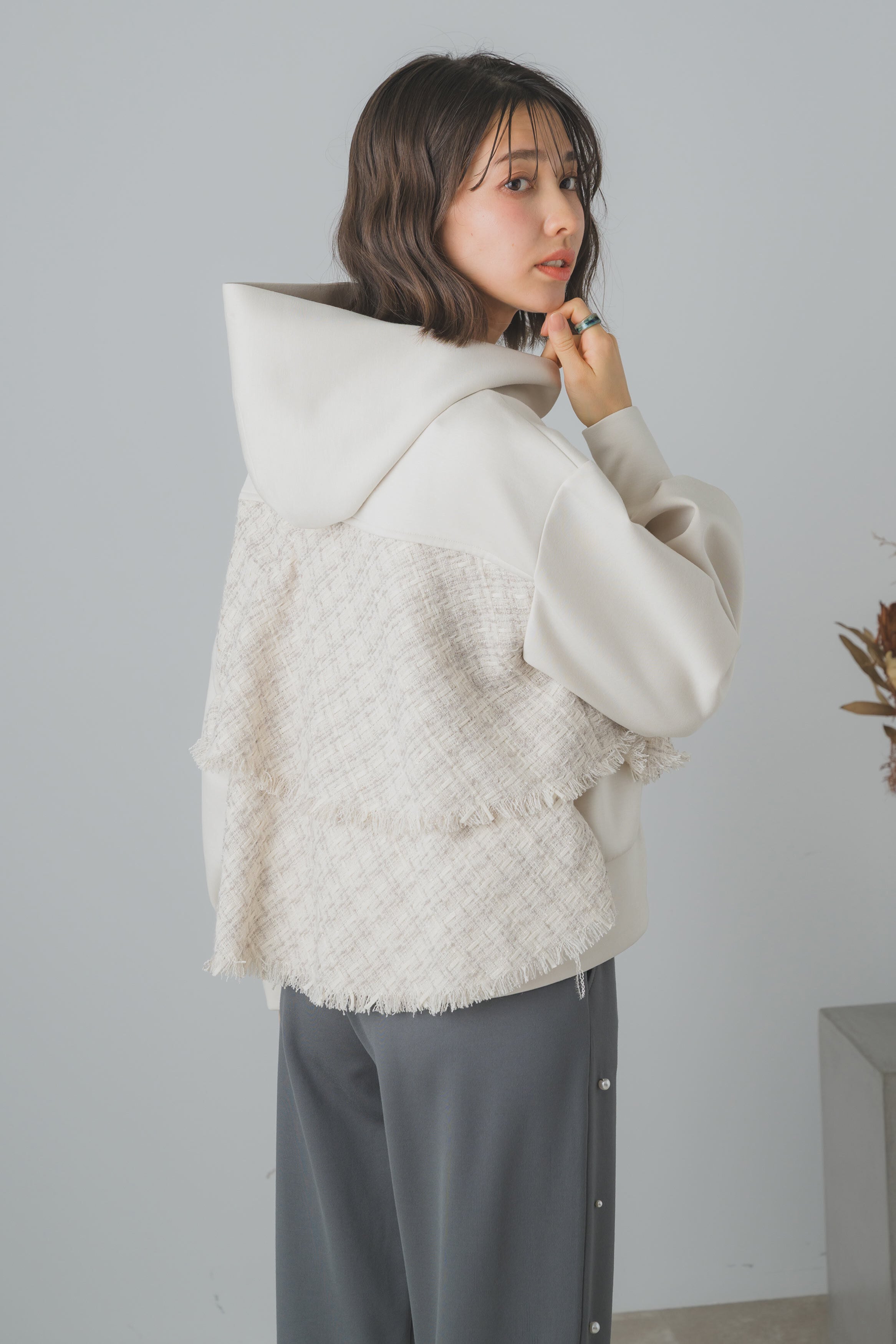 ツイードコンビパーカー 70052-3103 | GALENA