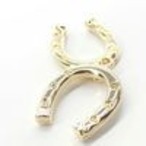 日本製NEW★L&A★Horseshoe☆蹄鉄☆幸運の馬蹄チャーム★最高級鍍金