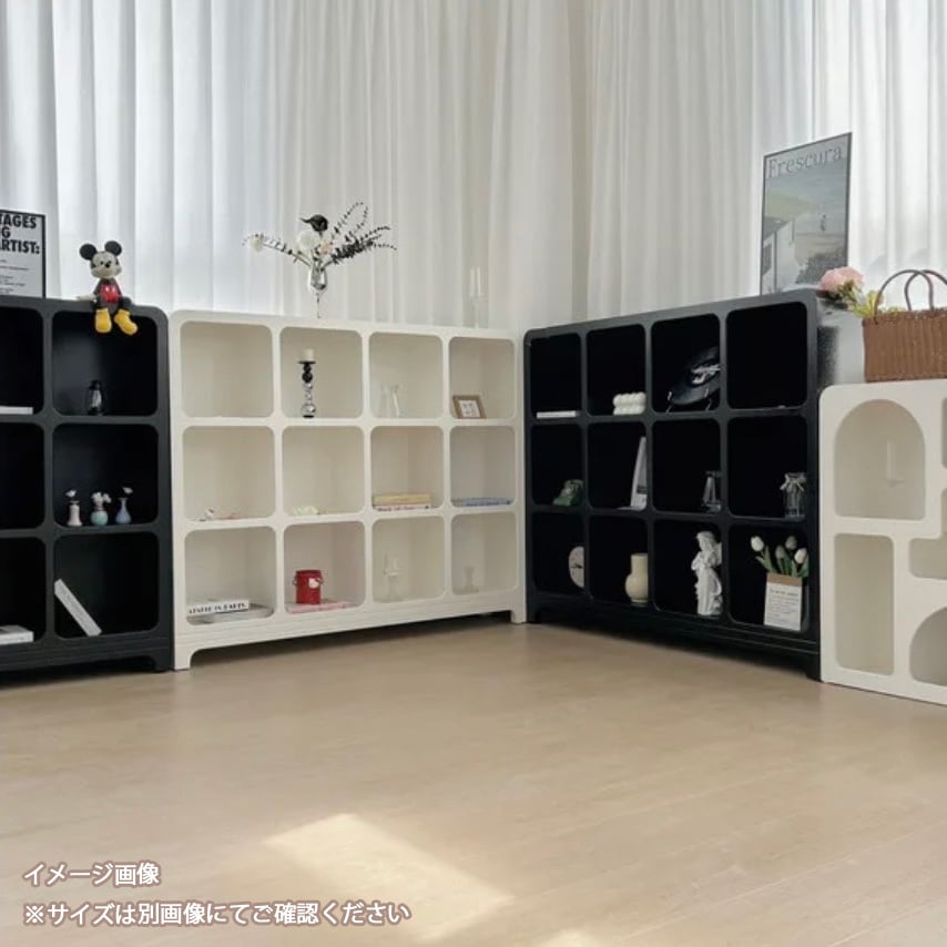 スクエアキャビネット120cm×110cm|フレンチクリーム風