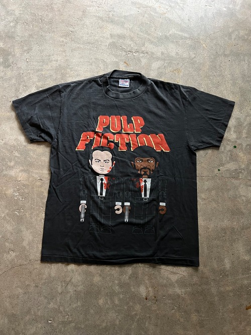 PULP FICTION パルプフィクション ムービーT Tシャツ L ブラック フェード AllSport