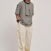 ボーダー半袖Tシャツ A4012
