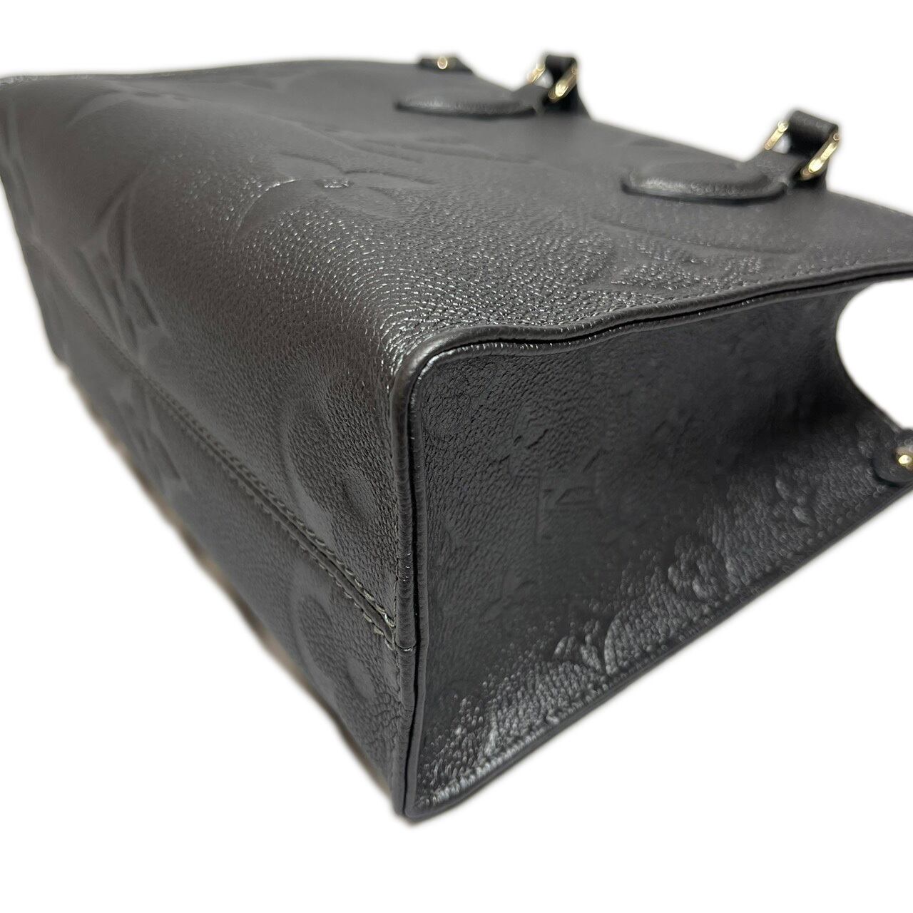 アップル LOUIS VUITTON オンザゴー PM ハンドバッグ ルイ ヴィトン オンザゴーPM アンプラント ガンメタル ハンドバッグ