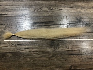 ヤクの毛　白　約71cm(28 inch)