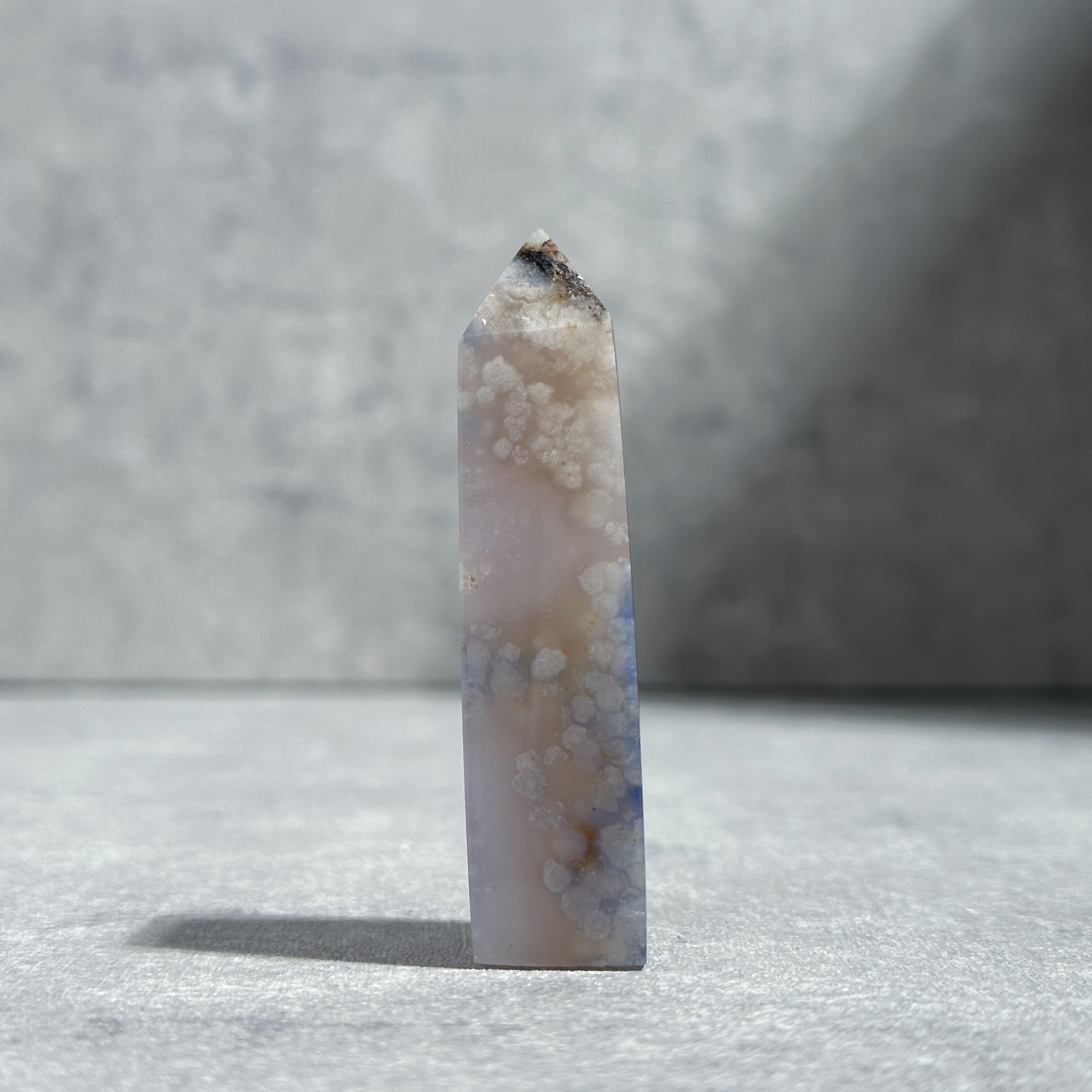 ブルーフラワーアゲート タワー型 11◇Blue Flower agate◇天然石