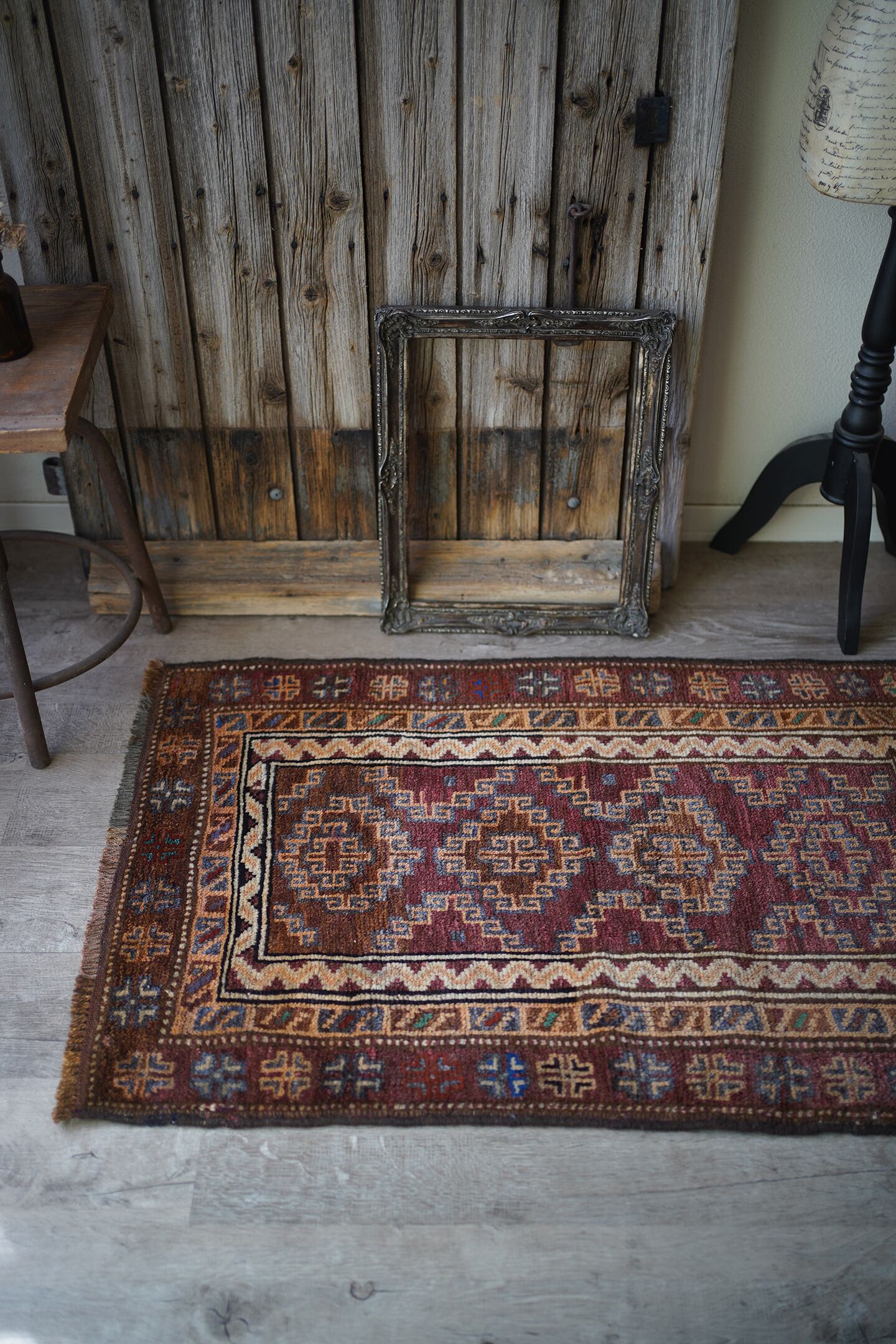 283】Vintage Afghan Taimani rug 1975's | ヴィンテージラグ専門店