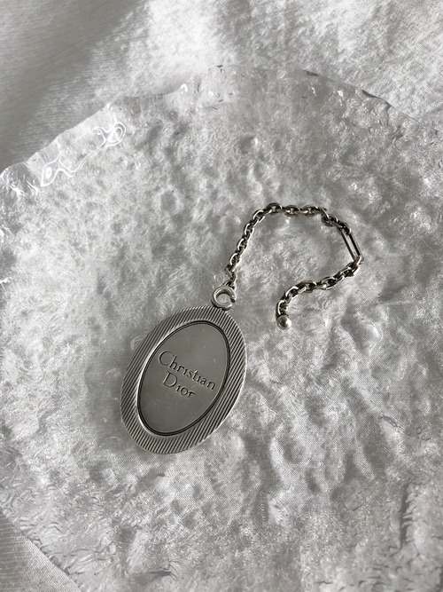 Christian Dior クリスチャン ディオール チャーム シルバー ロゴ チェーン vintage ヴィンテージ オールド adxprv