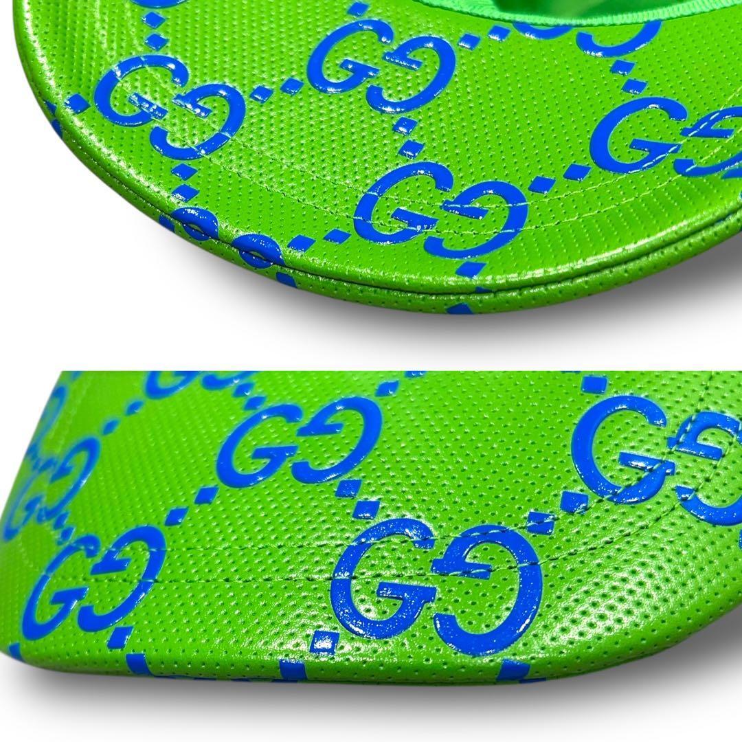 新品未使用 GUCCI グッチ ベースボール キャップ GG柄 グリーン