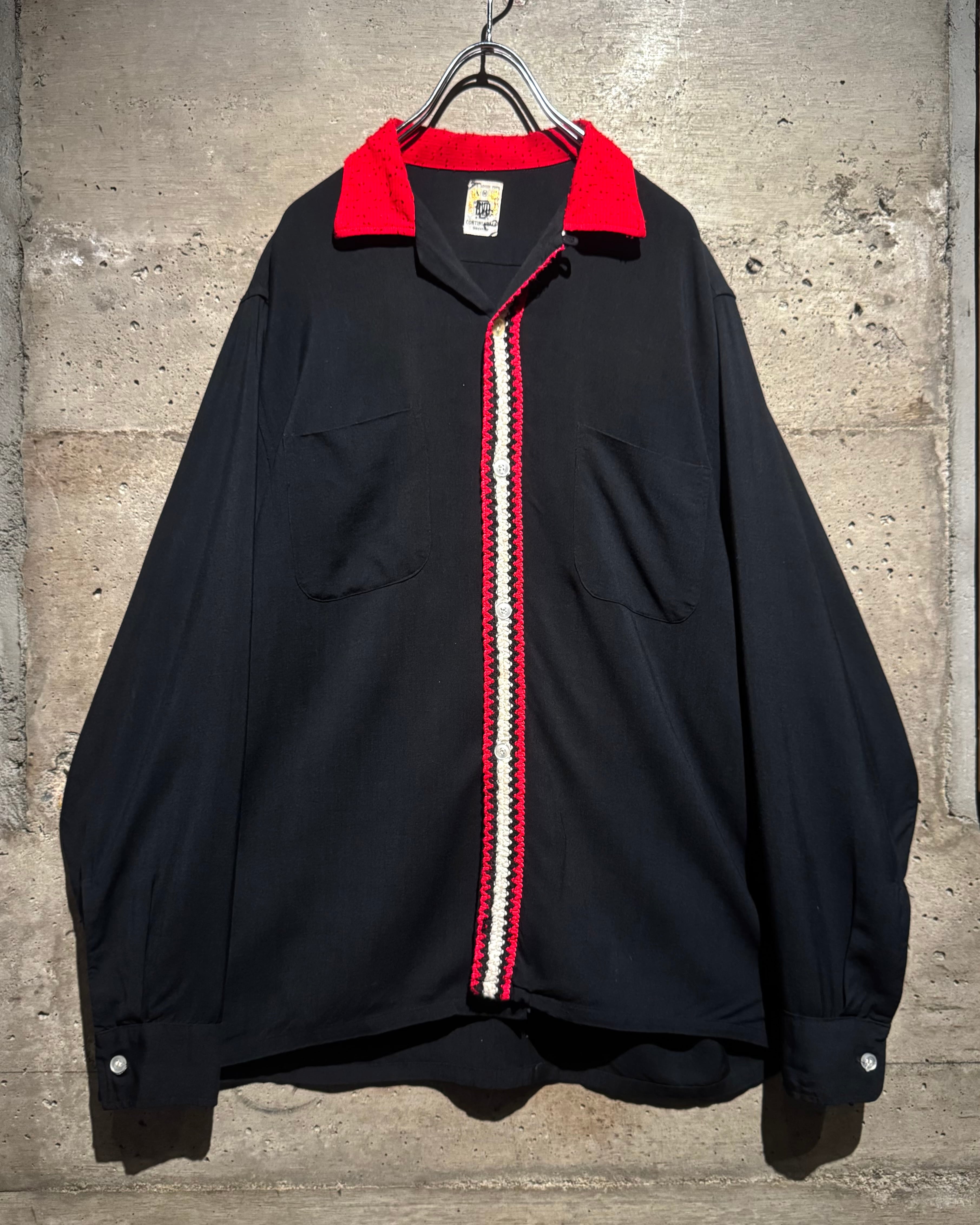 Caka otto】40's〜50's “TAKIYA” Custom-made Vintage L/S Raw Silk