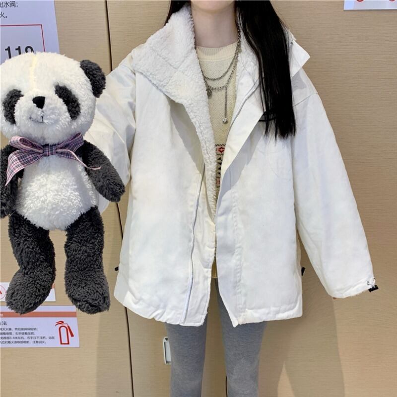 ウィンターウールベルベットコート ジャケット オータム コットン 秋物 冬物 萌量不足23469410746