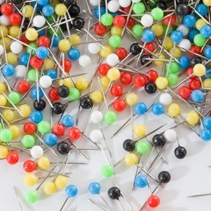 【努力特価】YOUOWO 画びょう・ピン 画鋲 押しピン プッシュピン 6色 500枚入り 4*15mm プラスチック製 スチール針 マップピン ボード 地図 掲示板 写真/カレンダー 工芸 建築模型 固定用 収納ケース付き