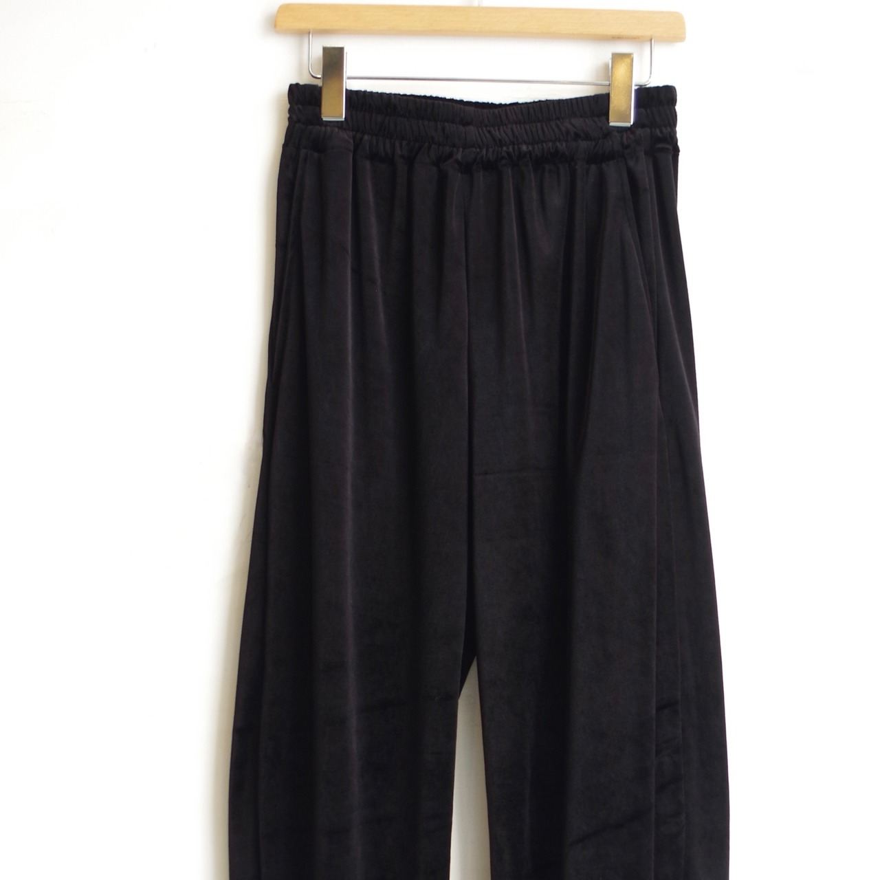 SINME  ベロア パンツ ショート　ブラック