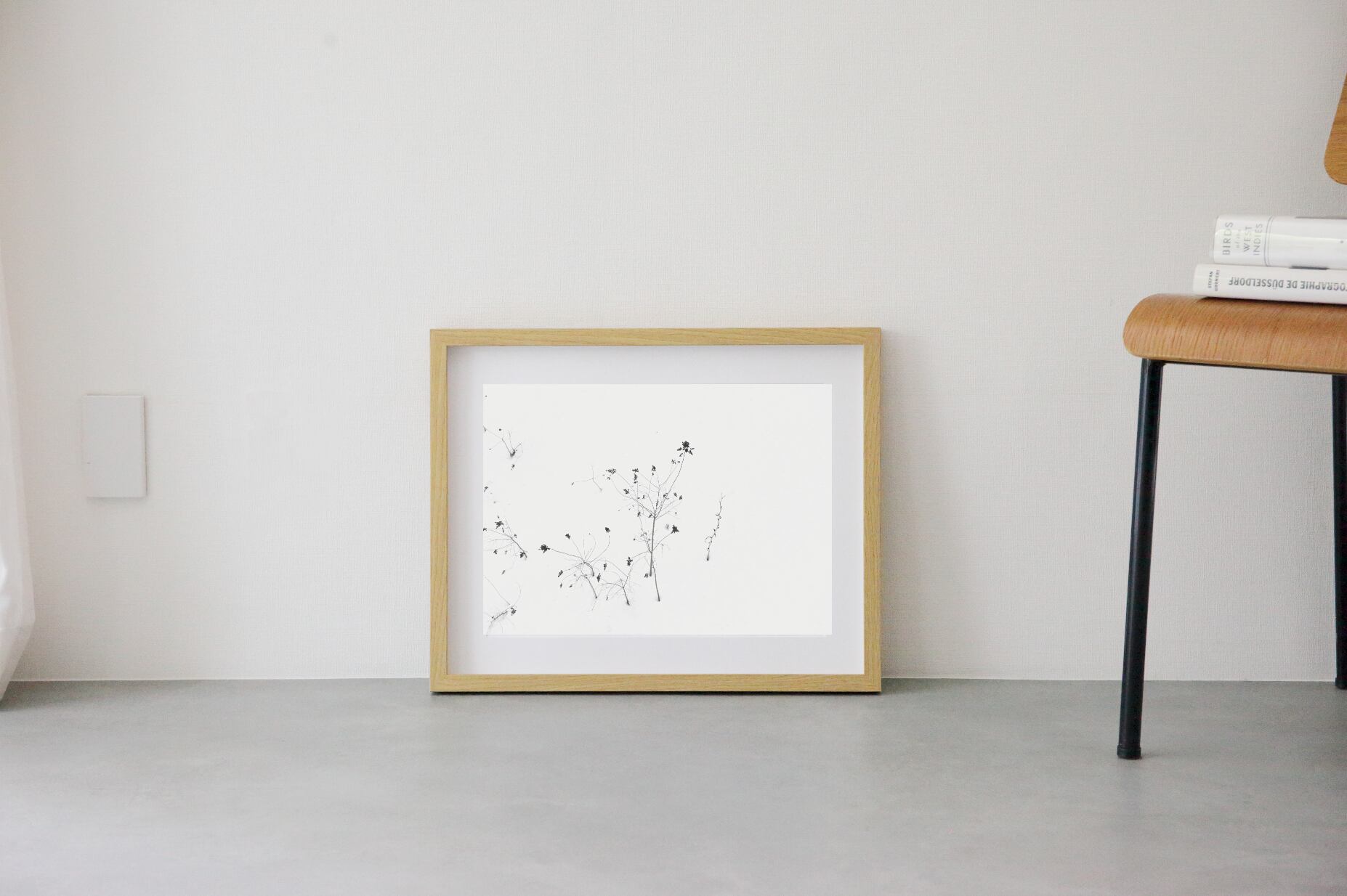 Minimalism #6 wooden frame 52cm×42cm付き ( M )