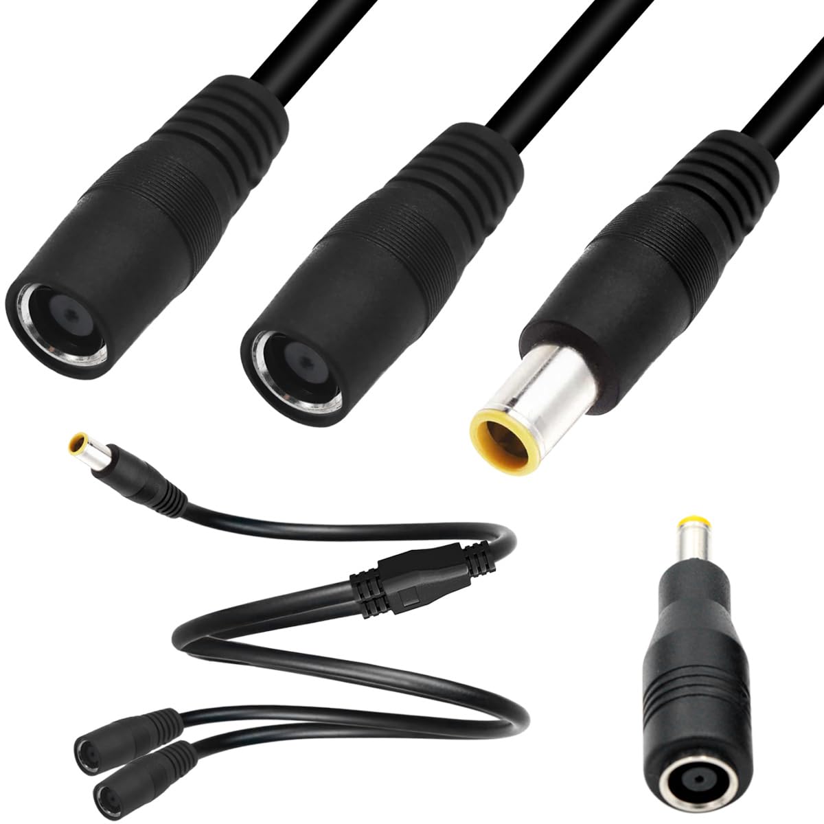人気商品】ソーラパネル並列接続用、DC 8mm DC7909分岐変換アダプター