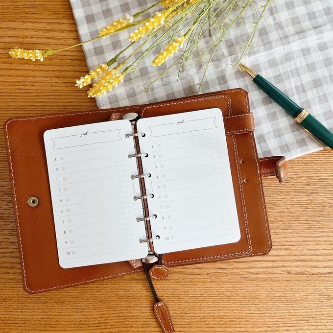 ミニ6穴サイズ/ゴール設定リフィル