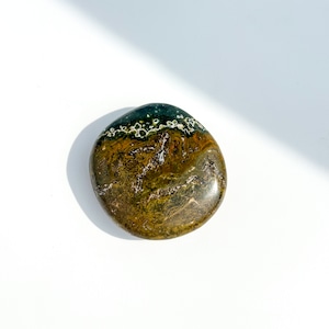 オーシャンジャスパー パームストーン63◇ Ocean Jasper ◇天然石・鉱物・パワーストーン・インテリア