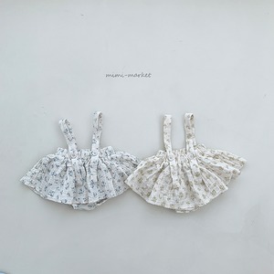 【予約】Flower suspender skirt (R0396)
