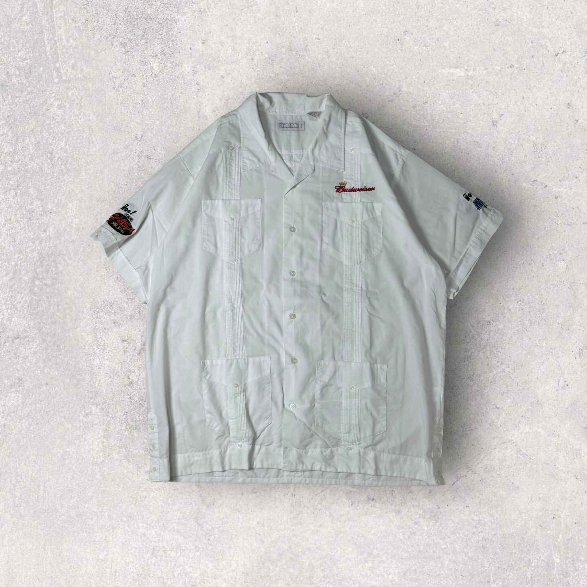 "90's Budweiser" cuba shirt